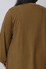 Plus Size Every Day Waffle Top In Khaki