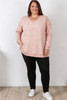 Pink Swirl Cotton Stretch Jumper