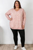 Pink Swirl Cotton Stretch Jumper