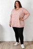 Pink Swirl Cotton Stretch Jumper