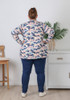Plus Size Stretch Cotton Sunset Skies Camo Top