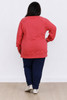 ***2nds Deep V Neck Pink Sweater Top