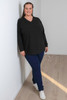 Plus Size Super Soft Black Sweater Top