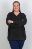 Plus Size Super Soft Black Sweater Top