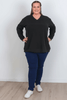 Plus Size Super Soft Black Sweater Top