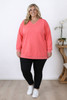 Plus Size Super Soft Peach Sweater Top
