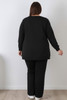plus size black heart jumper 