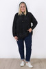 Plus Size Cosy Chenille Hoodie in Charcoal  Curvaceous 
