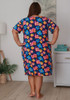 Plus Size Bamboo Nightie In Hibiscus Print