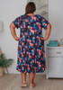 Plus Size Stretch Slip On Dress In Dreamy Magnolia Print