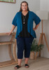 Plus Size Stretch Bolero In Teal