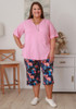 Plus Size Bamboo Crop Pant In Dreamy Magnolia