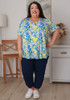 plus size Stretch Bamboo Tee In Lemon Tree 