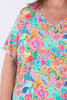 plus size Bamboo Tee In Sundrenched Floral 