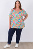 plus size Bamboo Tee In Sundrenched Floral 