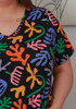 Stretch Bamboo Tee in Playful Pattern