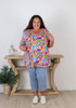 Plus Size Summer Fun Floral Top 