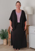 Plus Size Bamboo Stretch Skirt in Black