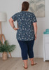 Plus Size Scoop Neck Bamboo Tee in Seashell