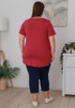 Plus Size Scoop Neck Bamboo Tee in Boysenberry