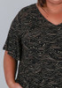 Plus Size Stretch Top in Golden Waves