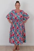 Plus Size Peak Dress In Pretty Floral