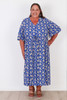 Plus Size Peak Dress With Palm Trees