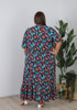 Plus Size Shirred Waist Dress In Butterfly Burst Curvaceous