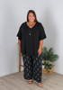 Plus Size Summer Floaty Pant In Diamond Print