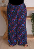 Plus Size Lightweight Wide Leg Pant In Moonlit Floral