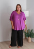 Plus Size Summer Floaty Pant In Classic Black