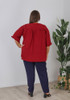 plus size stretch navy work pant  