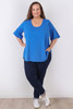 Plus Size Stretch Denim Boyfriend Jeans In Indigo Blue in Sizes 18 to 32