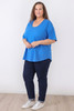 Plus Size Stretch Denim Boyfriend Jeans In Indigo Blue by Curvaceous