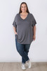 Plus Size Stretch Denim Boyfriend Jeans In Vintage Blue by Curvaceous