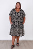 Plus Size Relaxed Black Boho Everyday Dress