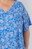 Plus Size Summer Casual Blue Dress