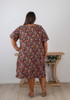 Plus Size Short Sleeve Dress In Floral