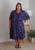 Plus Size Summer Dress In Floral Bursts 