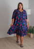 Plus Size Summer Dress In Floral Bursts 