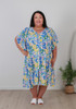 Plus Size Short Sleeve Summer Mediterranean dress Curvaceous