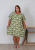 Plus Size Curvaceous Short Green Dress