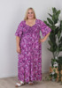Plus Size Curvaceous Purple Maxi Dress
