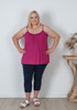 Plus Size Curvaceous Loose Fit Berry Cami