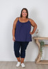 Plus Size Curvaceous Navy Cami