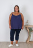 Plus Size Summer Navy Cami