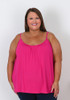 Plus Size Loose Fit Camisole in Hot Pink