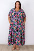 plus size Tropical Nights Hibiscus Maxi Dress