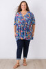 plus size frangipani peak top