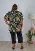  Plus Size Summer In Butterfly Garden Print Top Curvaceous